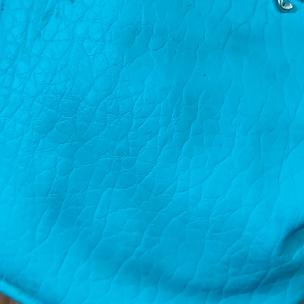 Juicy Couture Teal Wristlet with ink transfer mark USED - Picture 6 of 6